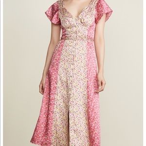 Cinq a sept Jessica dress, floral, midi, size 4